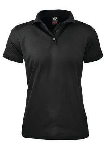 Aussie Pacific Ladies Lachlan Polo Shirt 2314 Casual Wear Aussie Pacific Black 6